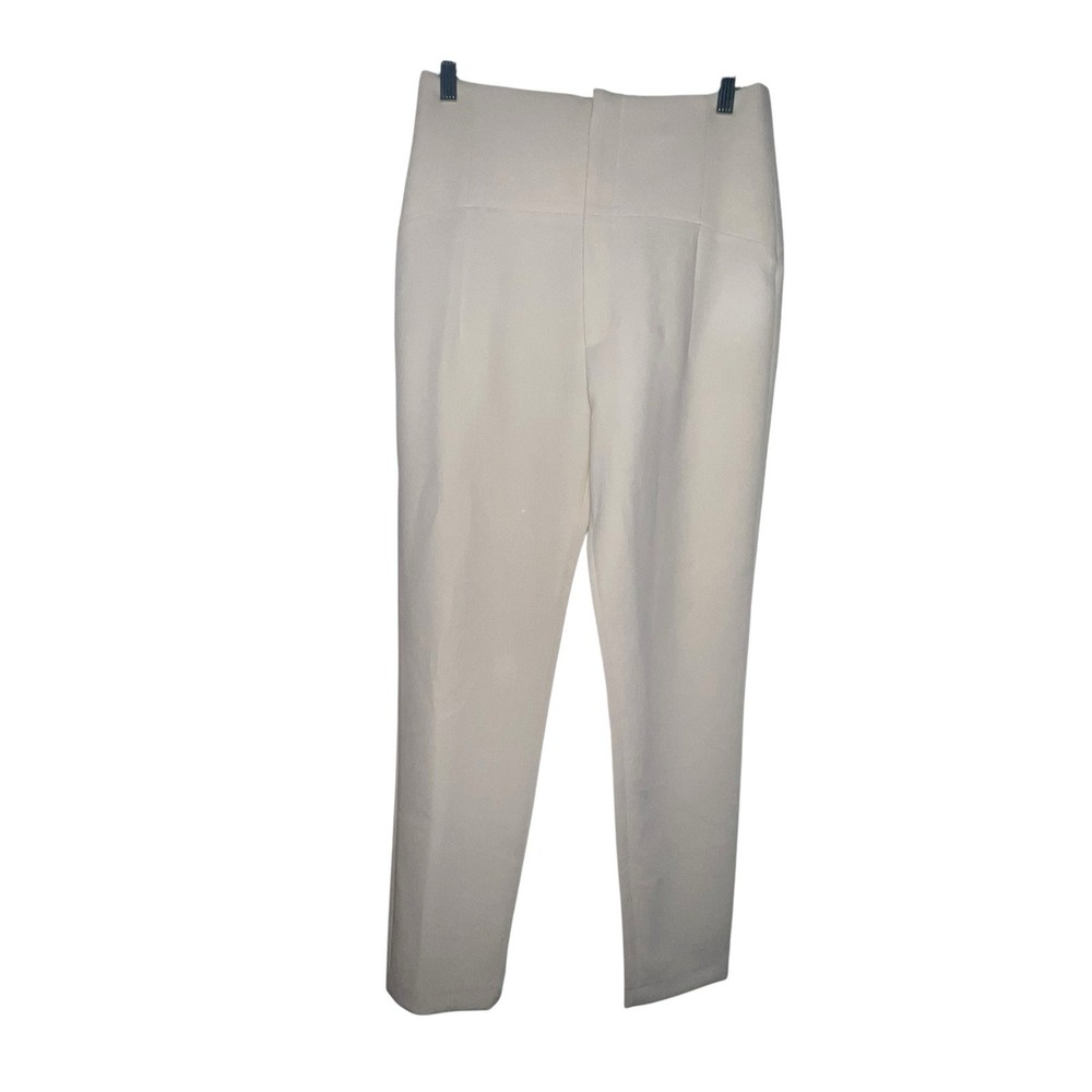 Zaraโ Beige Straight Leg High Waisted Polyester Dress Pants Women Size Medium